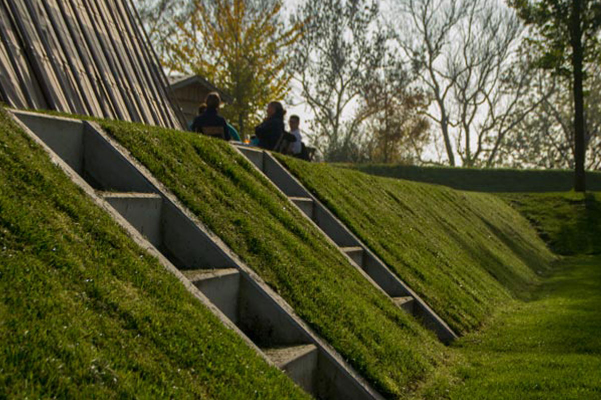 Werk aan het Spoel_Amfitheater_Trapjes